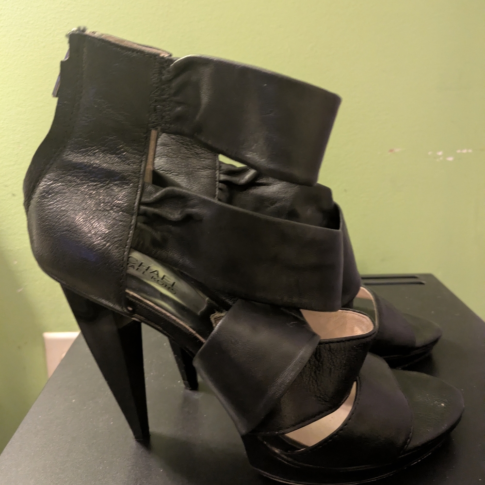 Michael Kors Black Strappy Heels Absolutely Stunning Heels In Great Condition